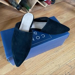 SALE Com & Sens Black suede mules — NEW in box